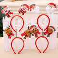 Gift Headbands Popular Christmas Elk Tree Antlers Santa Snowman Illuminated Wedding Kids Women Hair Jewelry LED