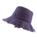 Washed Cotton Bucket Hat Fray Edge Summer Travel Bucket Cap Beach Sun Hat Wholesale Bucket Washed Hats