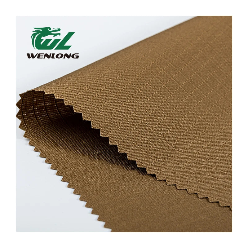 RTS Camouflage Ripstop Fabric Woven Flame Retardant Plain Dyed T/C 80/20 Anti Tearing Corote Brown for Tactical Gear & Apparel
