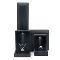 Spot or Custom Luxury Black Red Luxury Earring Bracelet Necklace Ring Led Jewelry Packaging Box Sets