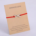 Baby Foot Feet Infinity Love Peace Balance Bracelet Karma Good Luck Shamrock Clover Guardian Angel Wing Charm Bracelet for Women
