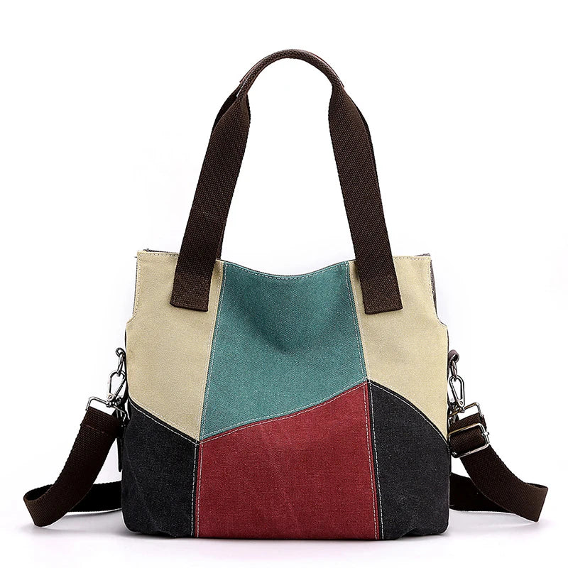 2023 Customized Luxury Canvas Tote Handbag for Women Large Trending Durable Portable Eco-Friendly with Custom Logo