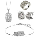 2024 New Classic Design Hot Sale Gold-Color Austria Crystal Wedding Jewelry Set for Women for Engagement Anniversary & Gift