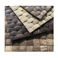 Nature Coconut Shell Wall Panels 3D Backsplash 12x12inch TV Background Backsplash Mosaic Tiles Natural Wood Shell