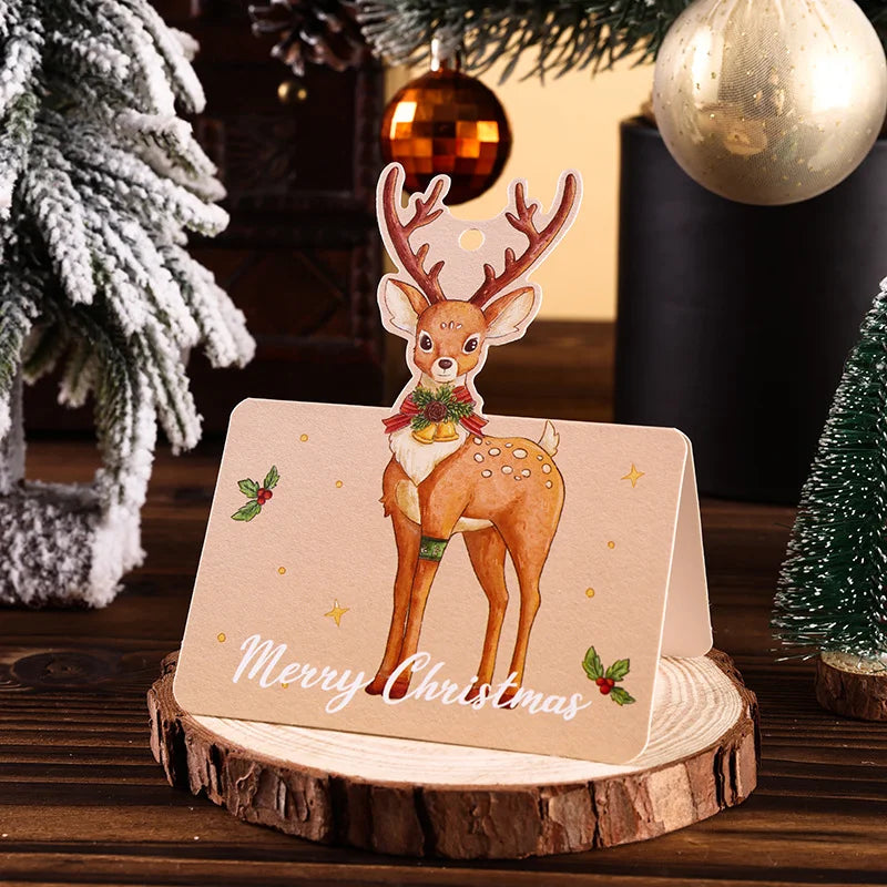 Custom Adorable Small Thank You Card  Wishes Postcard Gift Folding Card Wholesales Holiday Greeting Cards