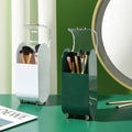 Wholesale Cute ABS Brush Makeup Storage Box Dustproof Cosmetic Makeup Holder Pen Brush Pearls Display Rack for Home Accessories