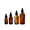 5ml 10ml 15ml 30ml 50ml 100ml Brown Transparent Essential Oil Dropper Bottle with Scale for Skin Care Packaging