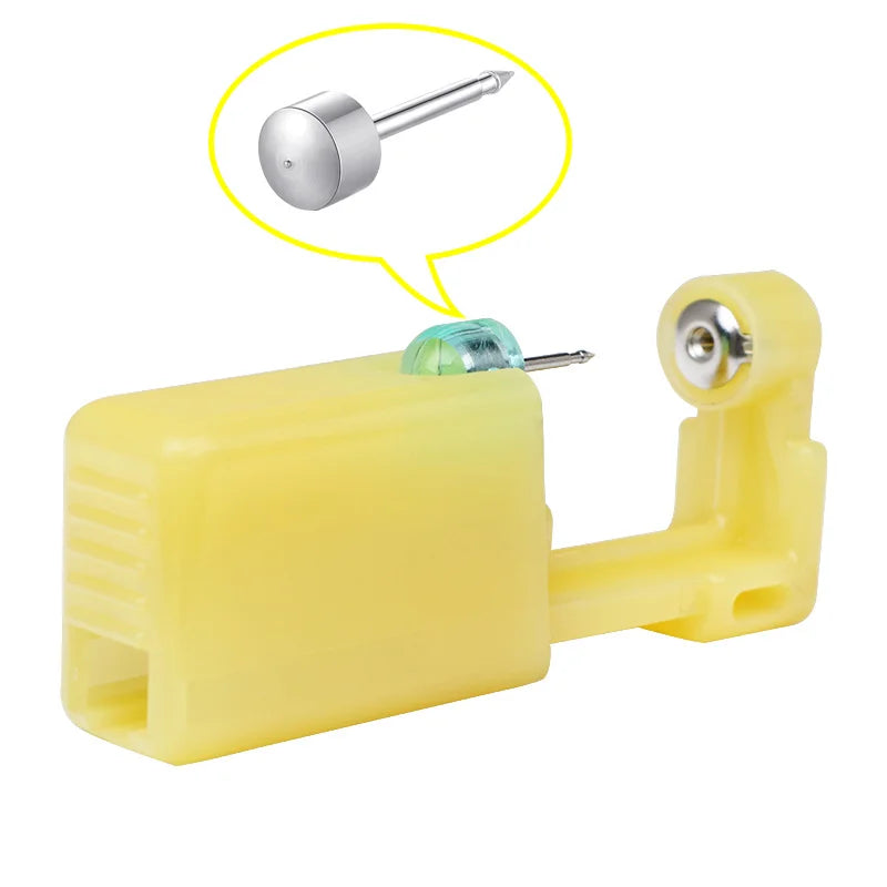 Gaby Wholesale Yellow Disposable Piercing Gun Stainless Steel ABS Safe Ear Piercing Gun Sterility Ear Piercing Tool