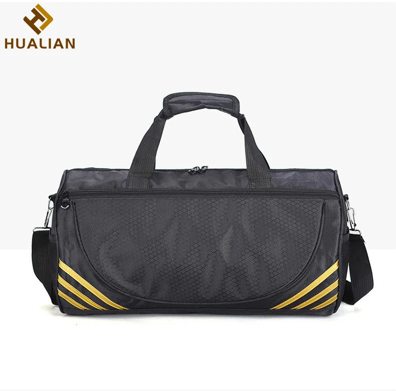 HUALIAN Wholesale Custom Made Sport Mens Travel Duffel Bags With Shoe CompartmentFoldable Bag TravelCustomize Bags Travel Bags