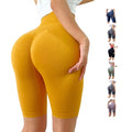 Custom Logo High Waist Women's Yoga Pants-Sexy Skinny Joggers Legging Shorts with Hot Spring Summer Solid Color Pattern MOQ 2pcs