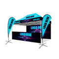 Custom 10x10 Pop Outdoor Hexagon Trade Show Event Tent Foldable Printed Canopy for Exhibitions for Trade Shows Outdoor Events