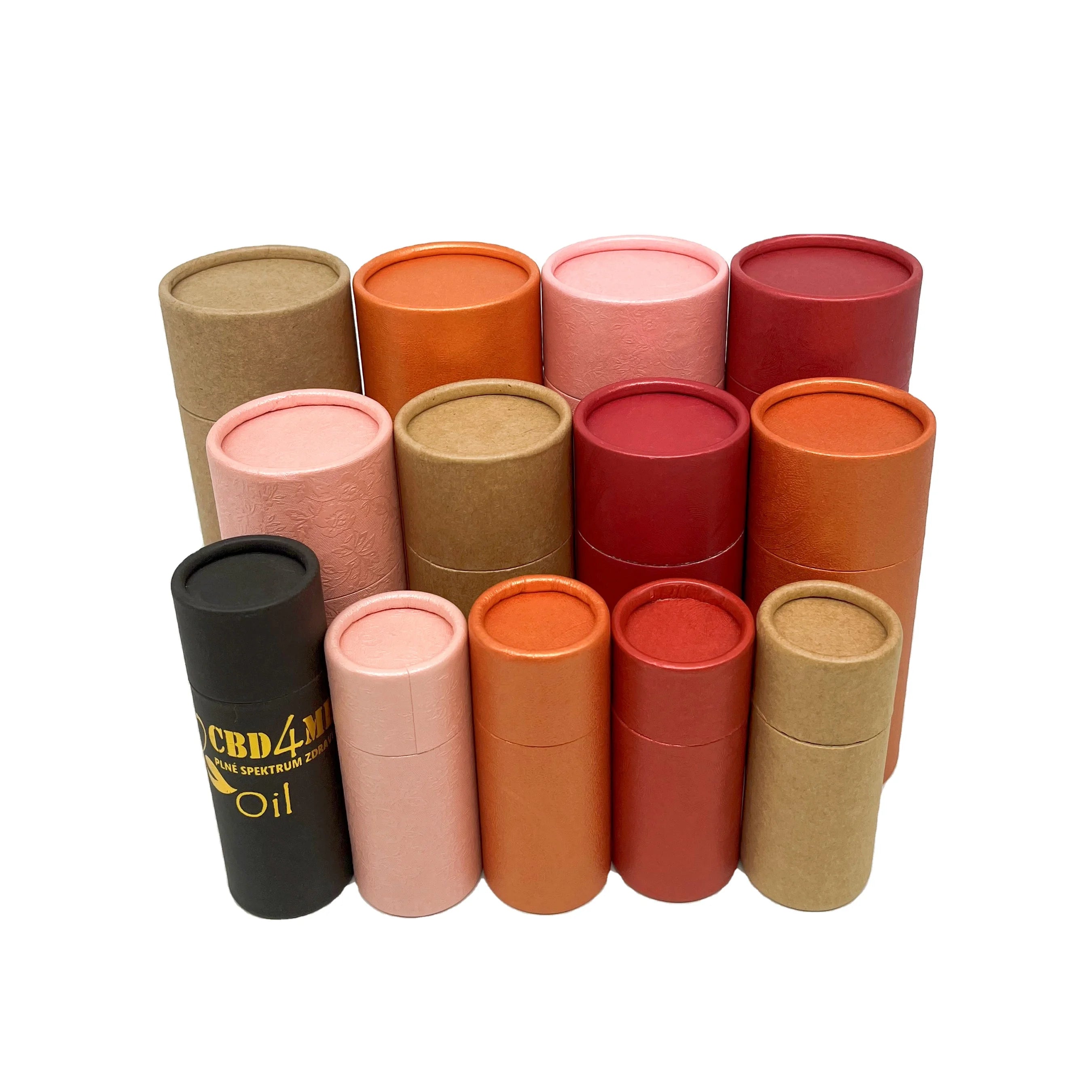 Special Material Perfume Essential Oil Bottle Packaging Cylindrical Paper Tube Paper Tube Toothpaste Craft Paper Tube