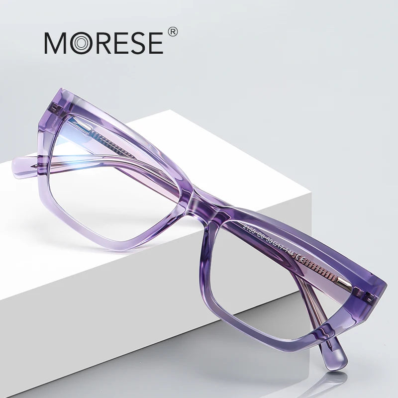 MORESE 2155 TR90 Small Square Shape Frame Fashion Glasses for Women