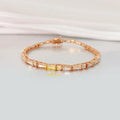 New Arrivals Pass Diamond Tester Trapezoid Shape Rose Gold Silver 925 Women Vvs Moissanite Bracelet