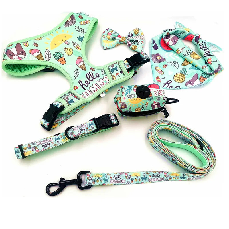 Personalized Design Dog Collars and Matching Leashes Rubber Logo Covers Dog Collar Leash Manufacturers