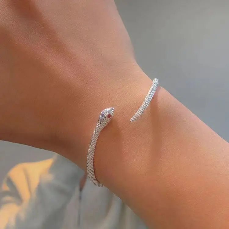 Spirit Snake Bracelet Adjustable Snake Winding Bracelet Funny Bendable Snake Animal Bracelet Jewelry for Women Girl