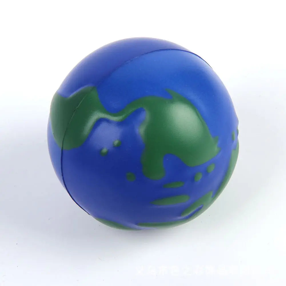 Custom logo Pu Foam Anti Stress Squeeze Earth Shape Promotional Gift Toy