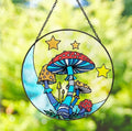 Mushrooms Acrylic Pendant Wind Chimes Window Ornament Wall Art Home Decor