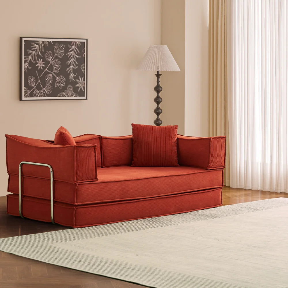 Customizable High-Density 45D HR Foam 100% Sponge Vacuum-Packed Compressed Sofa Bed Space-Saving OEM China Factory School
