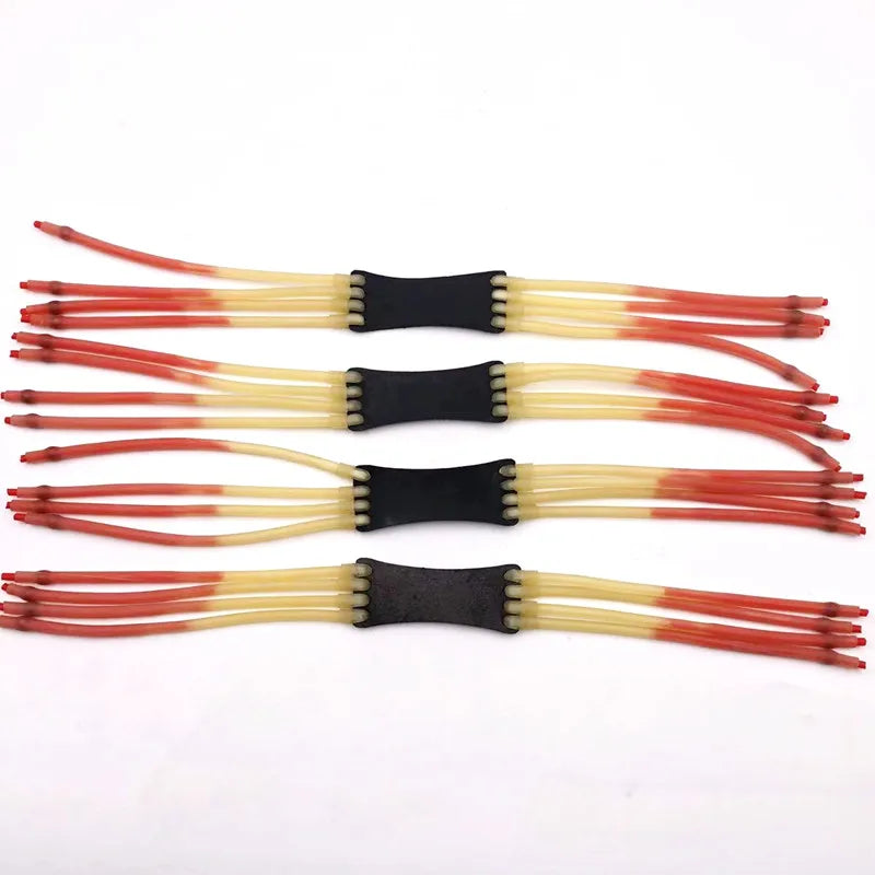 High Power Unilateral 4 Strand Inner Wear Rubber Band High Elasticity Outdoor Precision Shooting Ejection Accessories
