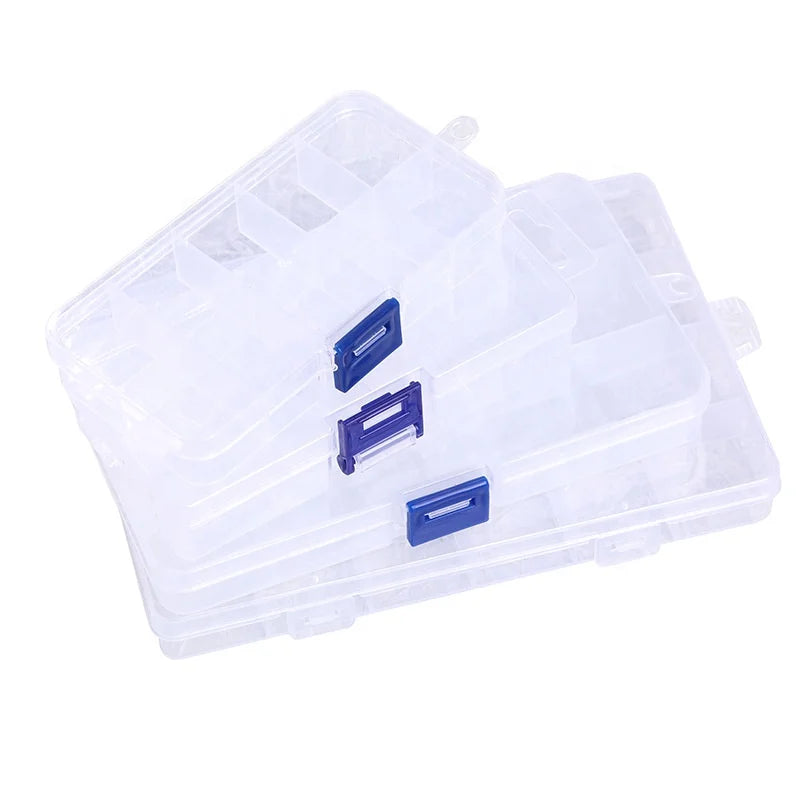 Multi-Specification DIY Jewelry Loose Rhinestones Storage Box 3D Rectangle Crystal Resin Tray with Resin Tools Flatback