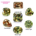 Cadermay Diaspore Zultanit Cubic Zircon Loose Stone Oval Emerald Pear Round Cushion Cut 7 Color Changed Diaspore Sultanite
