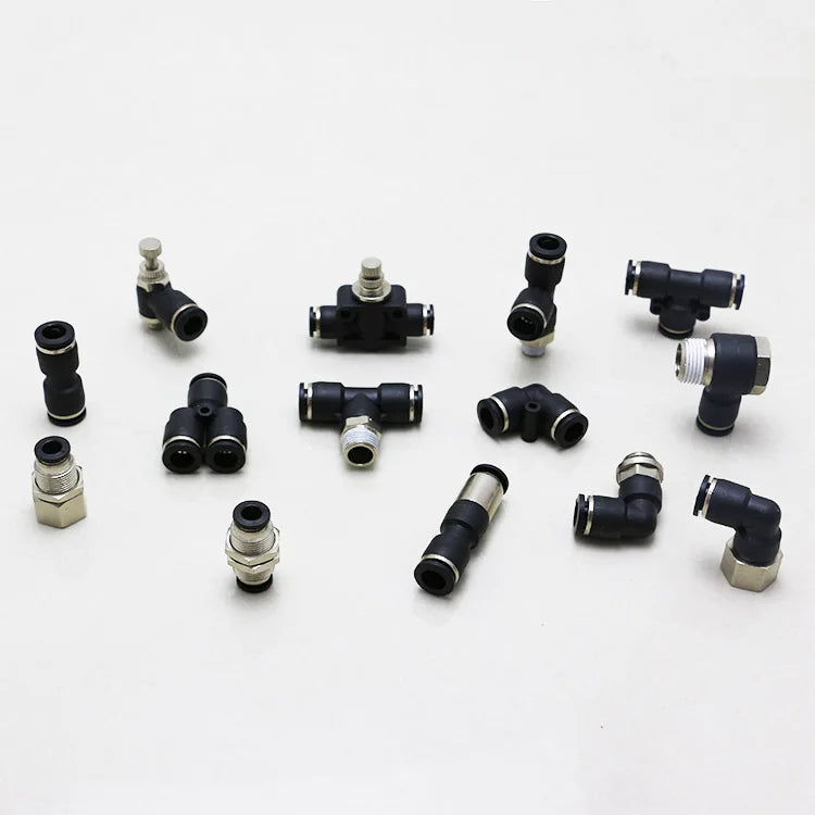 PL Pe Pcf Plasti Nickel Plating Pneumatic air Brass Pipe Fitting