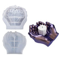 Crystal Drops Glue Resin Two-handed Joint Piece Saucer Thickened Plaster Ashtray Storage Box Eco-Friendly Silicone Mold OPP Bag