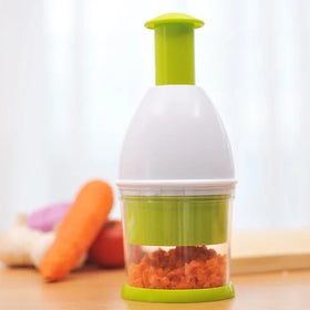 Wishome Multifunction Hand Press Food Cutter Garlic Onion Nuts Grinder Mincer Manual Fruit Vegetable Chopper Plastic PP