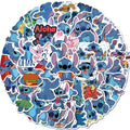 50Pcs Stitch Cartoon Label Paste Sticker for Children Table Book Phone Skateboard Luggage Laptop Bottle Anime Stickers