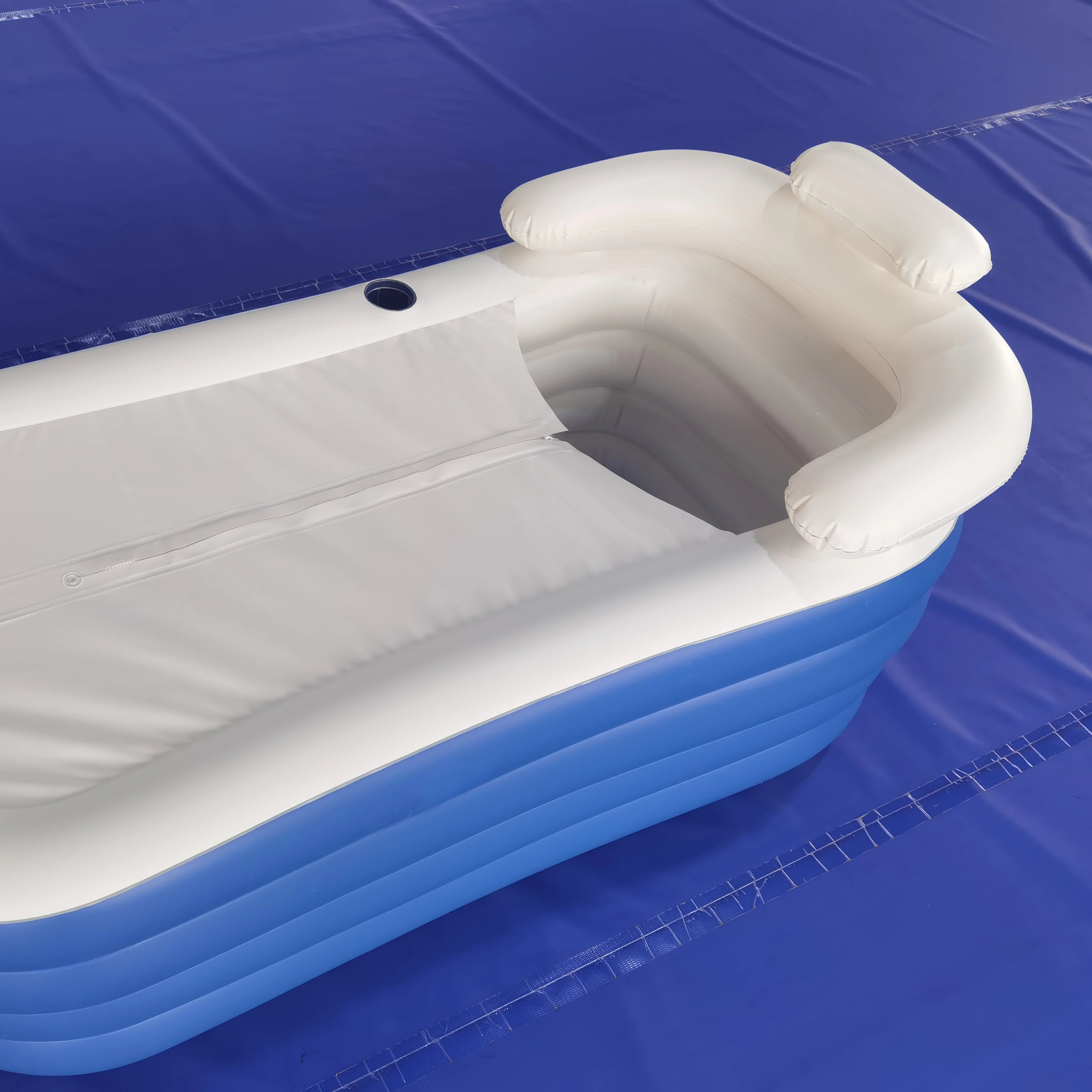 Customize PVC Inflatable Plastic Bath Tub Adult Folding Portable Bathtub Bathroom Spa Tub