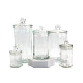 100ml 150ml 350ml 750ml 950ml Glass Candle Containers with Glass Lids