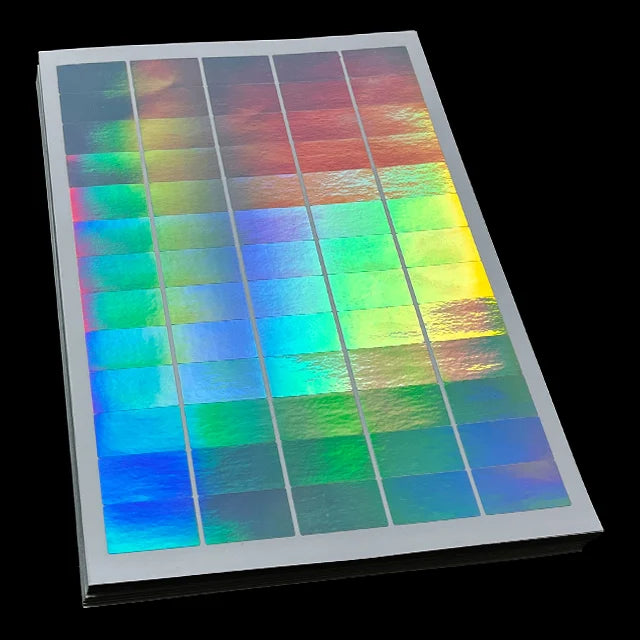 Holographic Sticker Sheets Label A4 for Printing 8.5x11 Inch Inkjet Transparency Hologram Vinyl Sticker Paper