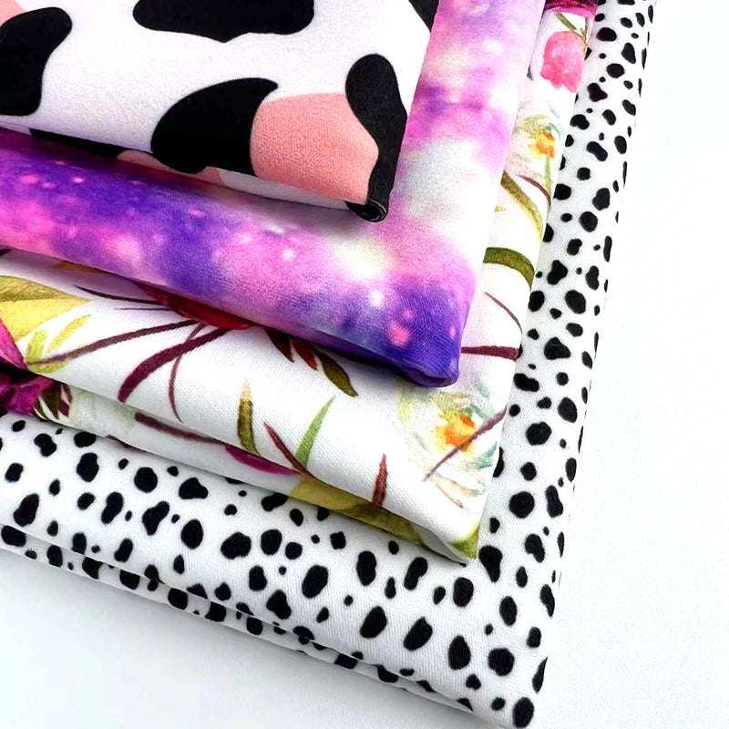 Athletic Sportswear Print Polyester Spandex Stretch Four Way Yoga Pant Fabric for Yoga Wear