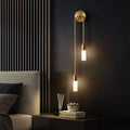 Gold LED Wall Lamp Modern Indoor Decor Vanity Long Strip Wall Sconce Nordic Kitchen Hallway Bedroom Living Room Wall Light