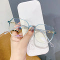 Hot Sale Fashion Eyewear Blocking Eyeglass  Polygon Computer Anti Blue Light Glasses for Women