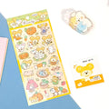 Kirakoko Waterproof Bunny Rabbit Mouse Kitty Cat Dog Puppy PVC Paper Small Assorted Gift Stickers Vinyl Stickers for Cups