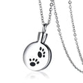 Custom Cremation Jewelry Stainless Steel Pet Claw Pendant Cremation Ashes Urn Memorial Necklace for Men Women