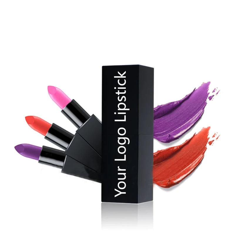 Wholesale 21 Colors Long Lasting Waterproof Cream Lipstick Private Label Makeup Packing Vegan Matte Lipstick