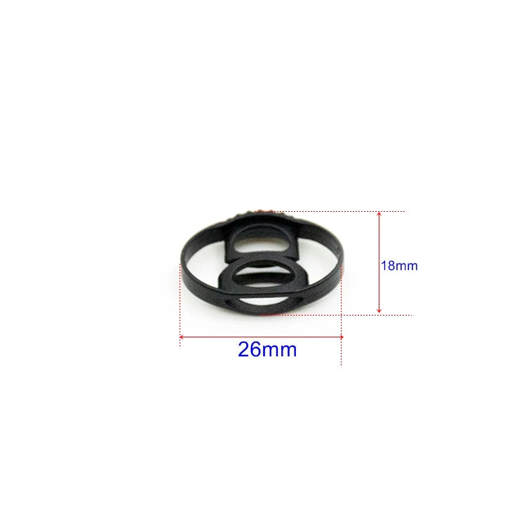 Wholesale Springless Black Cord Slider Drawstring Plastic Rope Clamp Cord Lock Stopper 26x18mm