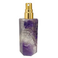 New Arrival Portable 100% Natural Rock Quartz Gemstone Crystal Luxury Perfume Spray Bottle