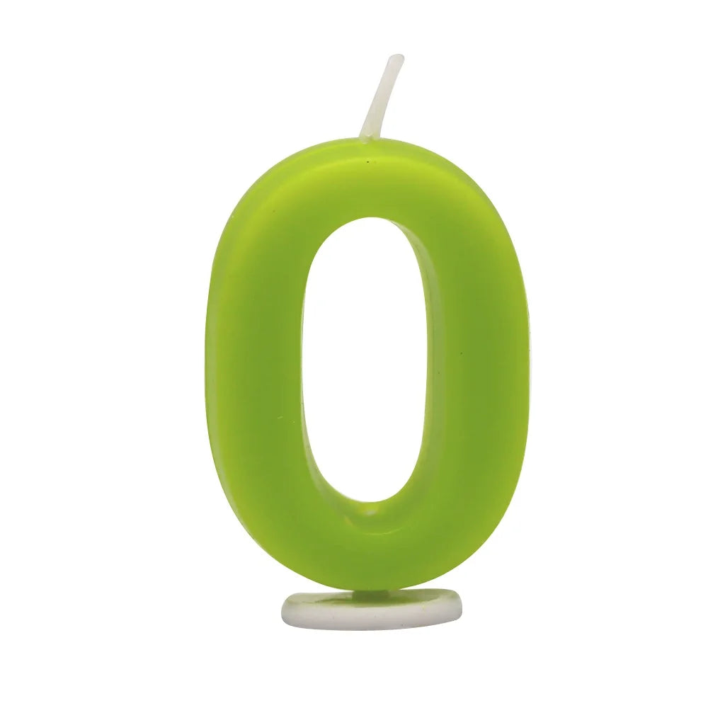 Colorful Macaron Numbers Creative Cartoon Candles Party Decoration Supply Birthday Number Candles
