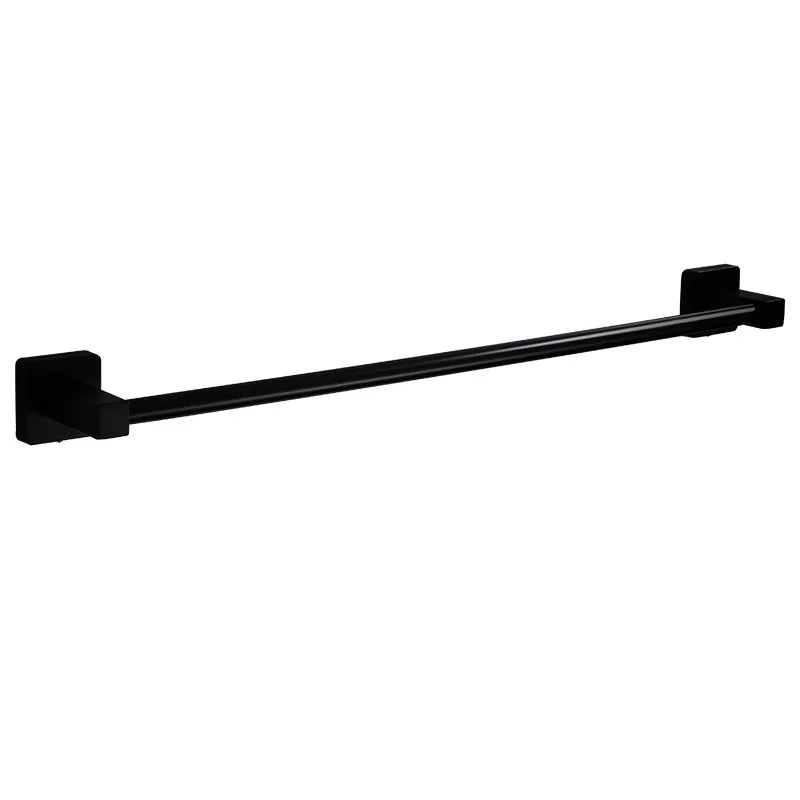 SUS304 Stainless Steel Single Towel Bar Luxury Wall-Mounted Bathroom Towel Rail & Towel Holder for Hotel & Home Bathroom