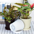 Popular Promotional Customizable Classic Durable Lightweight White Plastic Indoor Garden Flower Pot