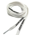 Custom Printed Airforce 1 Blanco Use Shoe Strings Multi-Colored Flat Braided Polyester Plastic White Shoelace 8mm Width Sport