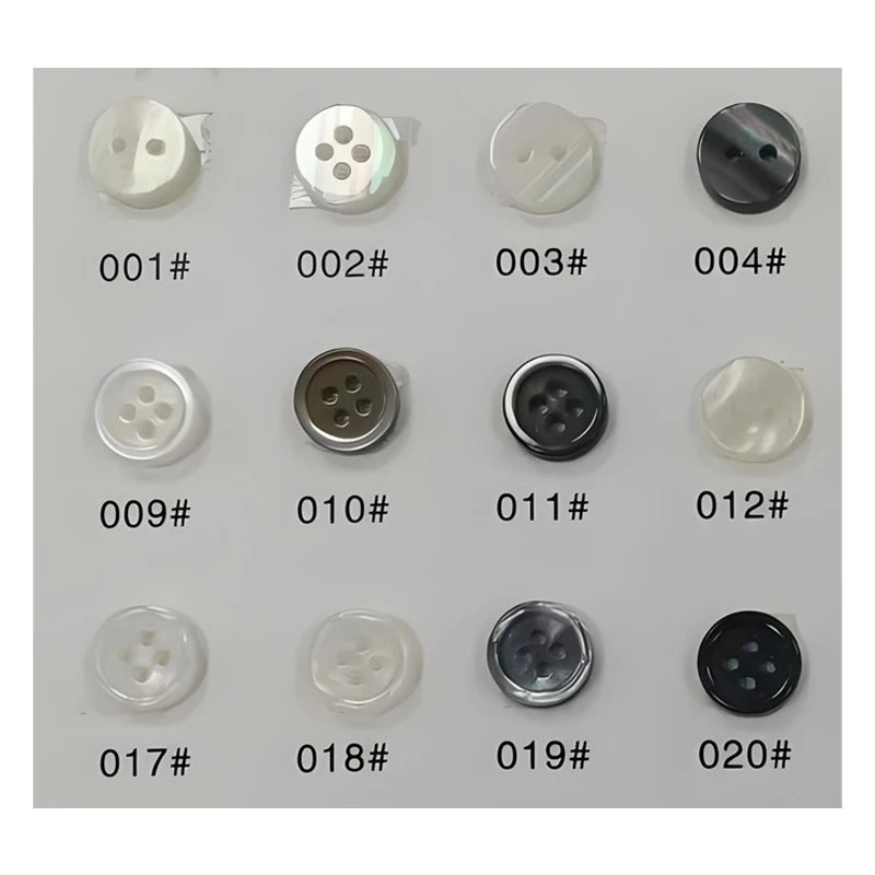 Hot Sale Bulk Wholesale Custom Plastic Resin Flat Logo Button Natural Mother Pearl Shell Buttons for Clothing DIY Crafts