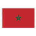 3x5 Ft Morocco Flag Heavy Duty Polyester Grommets Kingdom of Morocco Banner Drapeau Maroc Green Pentagram for Sports Event