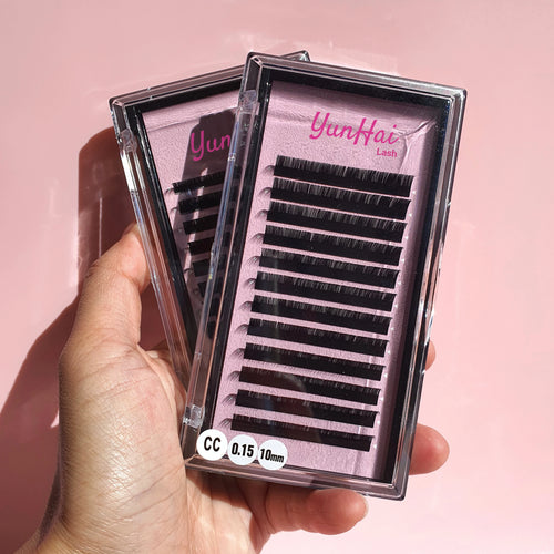 0.03 0.05 Lash Extension Trays Matte Dark Fluffy Eyelash Extensions Supplier Cashmere Volume Lash Extension Trays