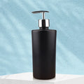 Luxury Cylindrical Foam Liquid Soap Dispenser Leak Proof Bathroom Shampoo Pump Sprayer Glass Customized Logo Modern Matte Black