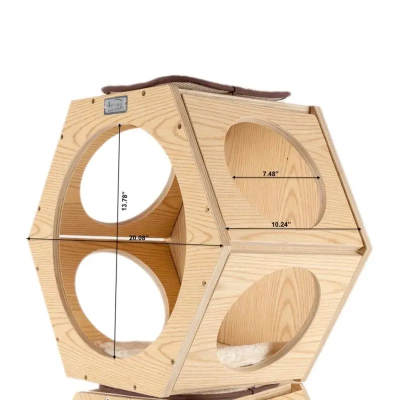 Customizable Wooden Cat Tree Sustainable Honeycomb Houses Wall Hanging Cat Climbing Frames Manufacture CNLF Pet Furniture